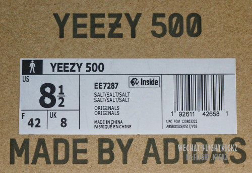 Adidas Yeezy 500  Salt  Grey