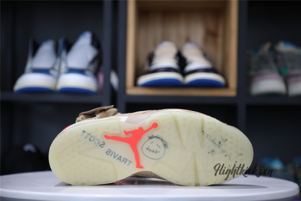 Travis Scott X Air Jordan 6 Retro “British Khaki” (A1)