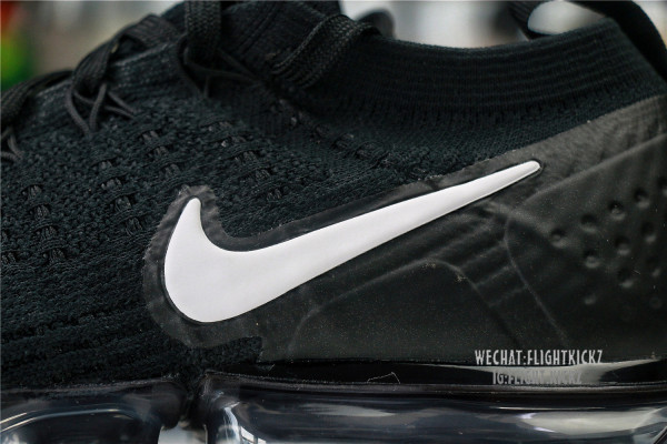 Nike Air VaporMax Flyknit 2 Black (White swoosh)