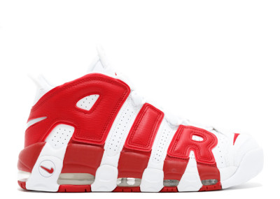 Air More Uptempo White Red