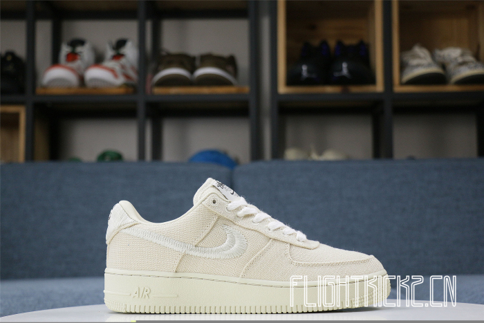 Stussy x Nike Air Force 1 Low Fossil