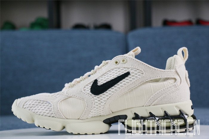 Stussy x Nike Air Zoom Spiridon Cage 2 Fossil Tan