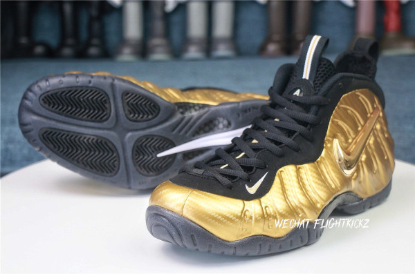 Air  Foamposite Pro  Metallic Gold  2017