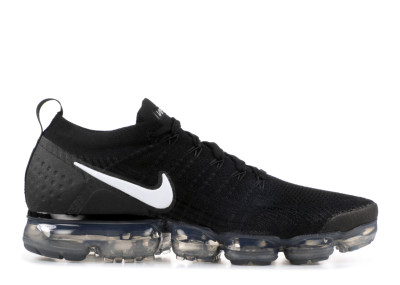 Nike Air VaporMax Flyknit 2 Black (White swoosh)