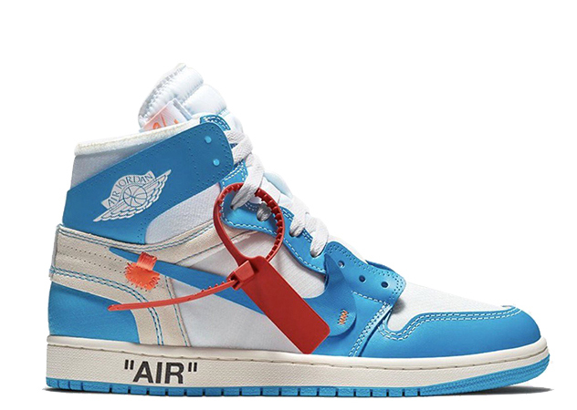 Off white X Air Jordan 1  UNC  NRG 2018 ( A1)