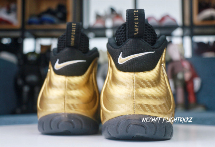 Air  Foamposite Pro  Metallic Gold  2017