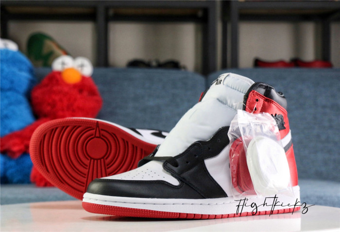 Air Jordan 1 Satin Black Toe 2019 ( A1)