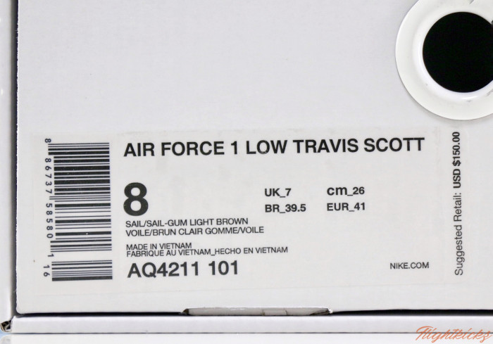 Air Force 1 Low Travis Scott  Travis Scott  Sail (AF101)