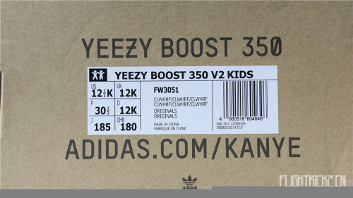 Yeezy 350 Boost   Cloud White  Reflective Kid ( A1)