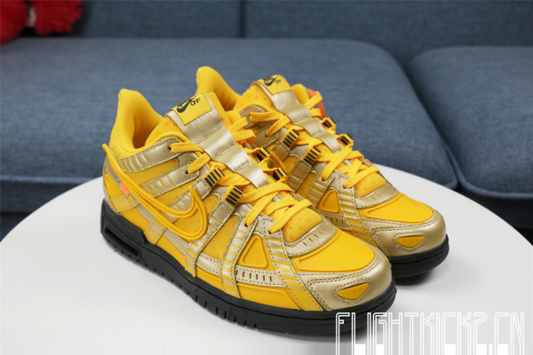 Nike Air Rubber Dunk Off-White University Gold(FK's A1 Batch)