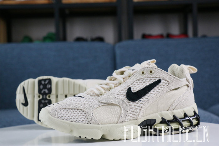 Stussy x Nike Air Zoom Spiridon Cage 2 Fossil Tan