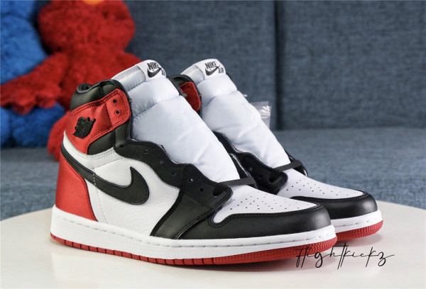 Air Jordan 1 Satin Black Toe 2019 ( A1)