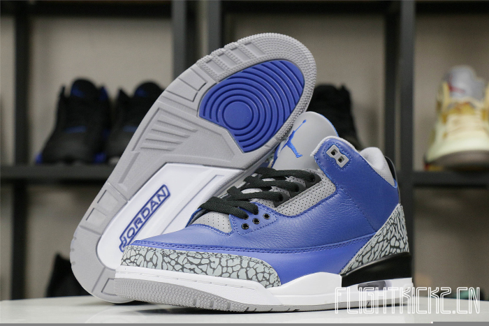 Jordan 3 Retro Varsity Royal Cement