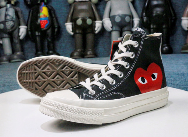All-Star 70s Hi  Comme Des Garcons Play  Black
