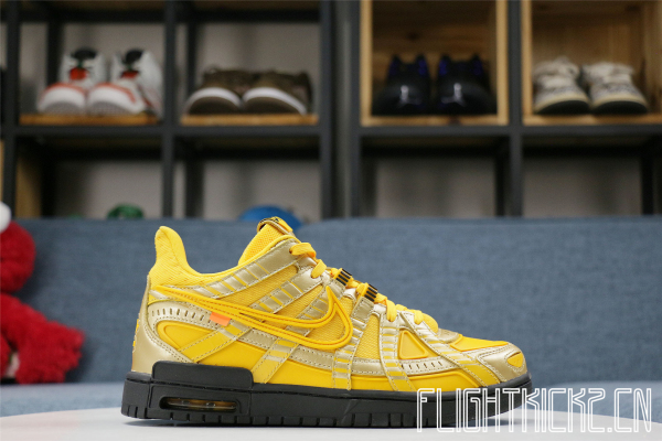 Nike Air Rubber Dunk Off-White University Gold(FK's A1 Batch)