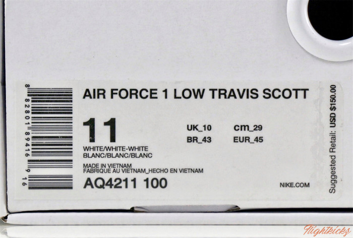 Air Force 1 Low Travis Scott  Travis Scott  (AF100)