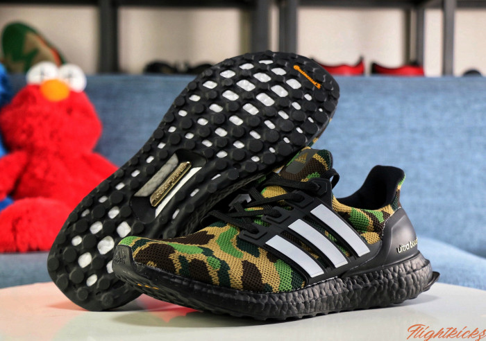 Bape X Adidas Ultraboost  Green Camo  2019