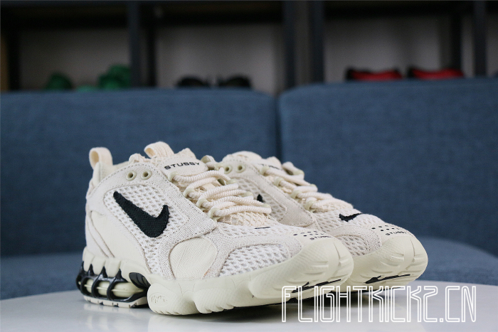 Stussy x Nike Air Zoom Spiridon Cage 2 Fossil Tan