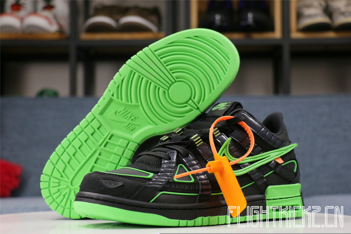 Nike Air Rubber Dunk Off-White Green Strike(FK's A1 Batch)