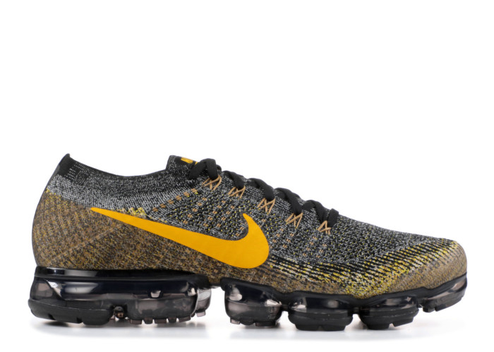 Nike Air VaporMax Flyknit Pure Platinum Black Yellow