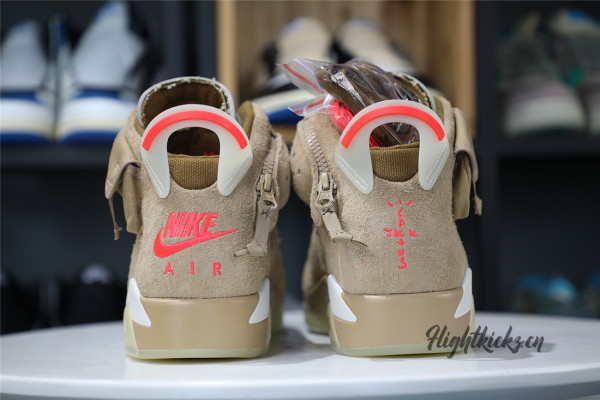 Travis Scott X Air Jordan 6 Retro “British Khaki” (A1)