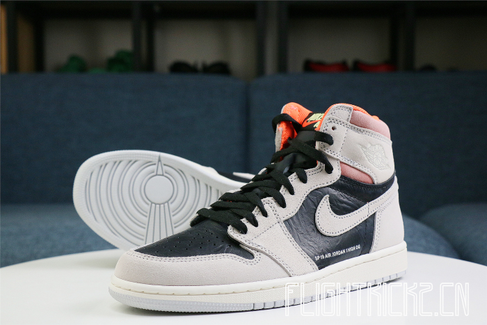 Air Jordan 1 Retro High OG  Grey Crimson  2019