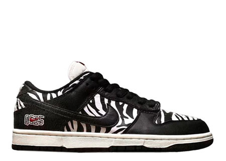 Nike SB Dunk Low Quartersnacks Zebra
