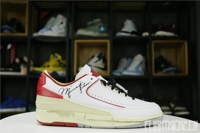 Off-White x Air Jordan 2 Retro Low White/Red