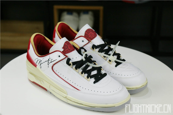 Off-White x Air Jordan 2 Retro Low White/Red