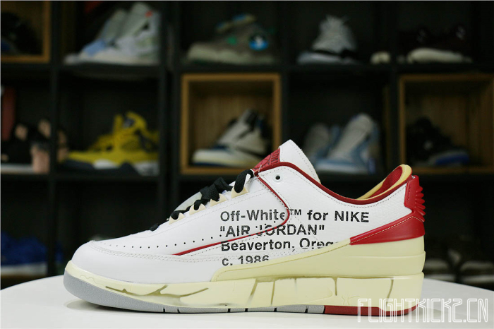 Off-White x Air Jordan 2 Retro Low White/Red