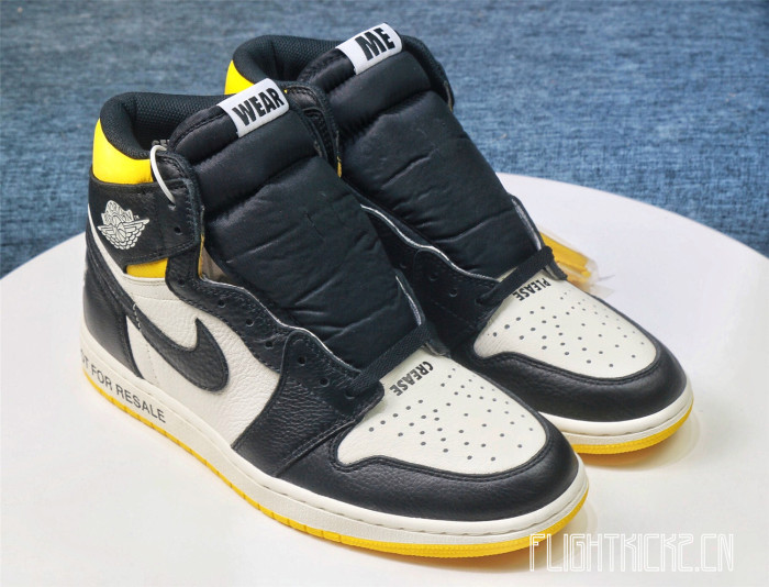 Air Jordan 1 Retro “Not For Resale  Yellow 2018