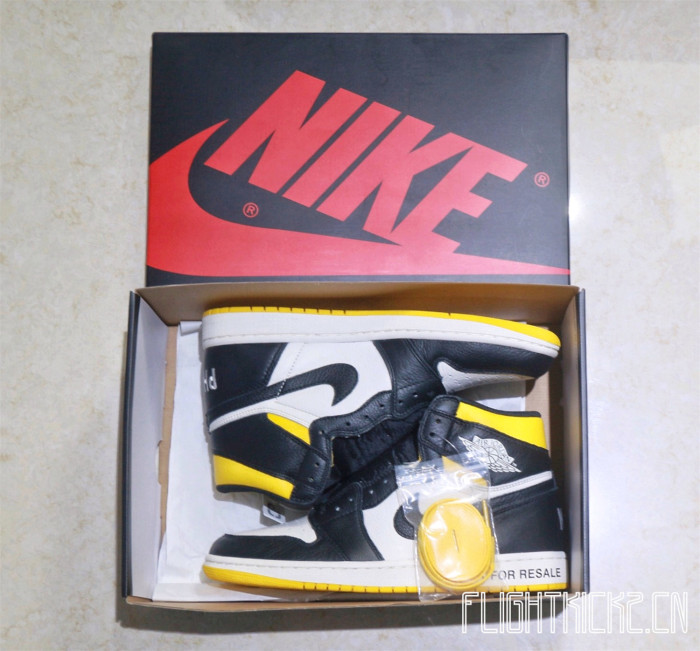 Air Jordan 1 Retro “Not For Resale  Yellow 2018