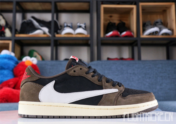 Travis Scott X Air Jordan 1 Low 'Cactus Jack'  ( A1)
