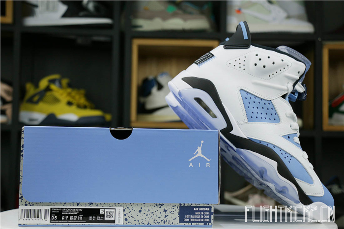 Air Jordan 6 UNC White