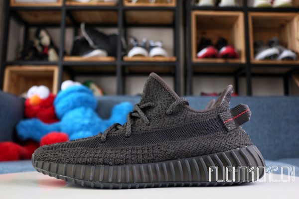 Yeezy 350 Boost V2 Black Static Black Reflective ( A1)