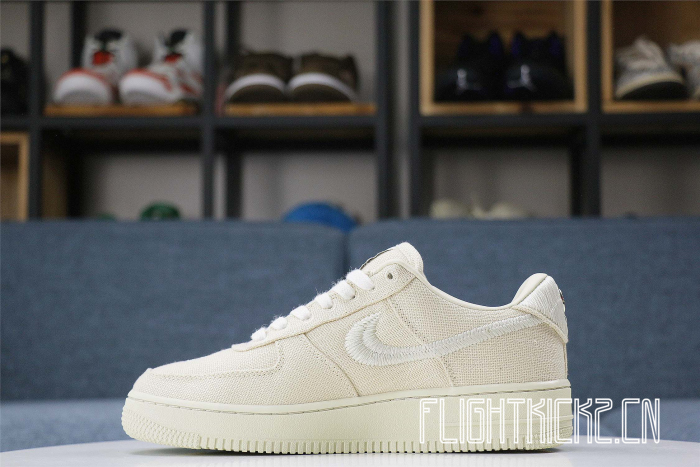 Stussy x Nike Air Force 1 Low Fossil