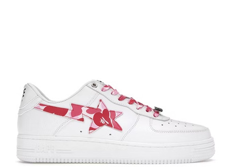 A Bathing Ape Bape Sta Low White ABC Camo Pink