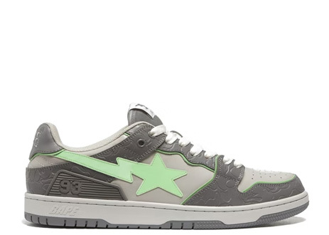 A Bathing Ape Bape SK8 Sta Grey Green