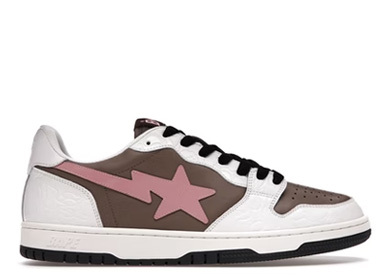 A Bathing Ape Bape Court Sta Brown Pink