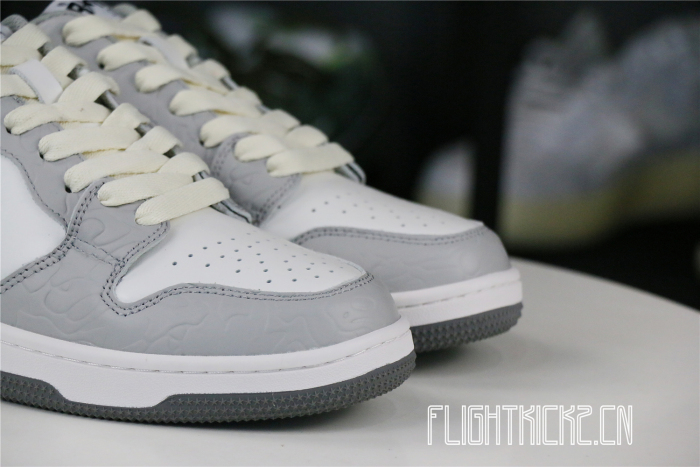 A Bathing Ape Court Sta Light Grey Cream