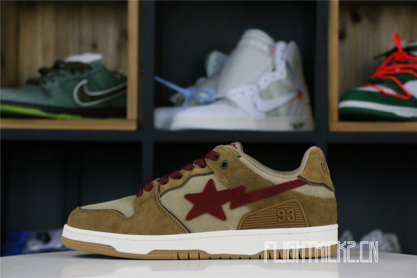 A Bathing Ape Sk8 Sta Wheat Red