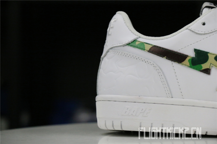 A Bathing Ape Bape Sta Low White ABC Camo Green