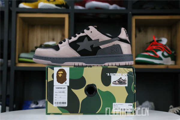 A Bathing Ape Bape SK8 Sta Dirty Pink Black