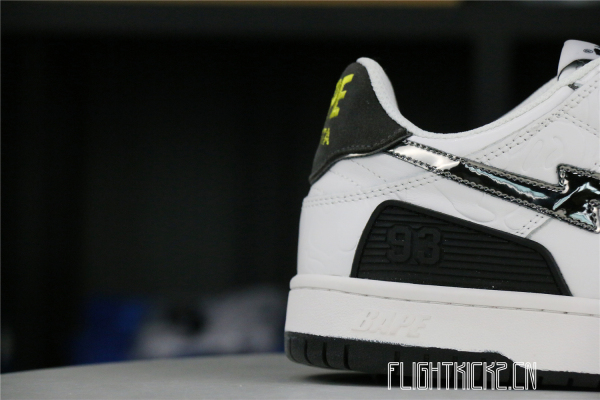 A Bathing Ape Bape SK8 Sta White Silver