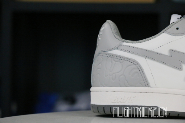A Bathing Ape Court Sta Light Grey Cream