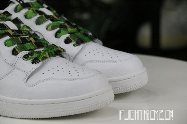 A Bathing Ape Bape Sta Low White ABC Camo Green
