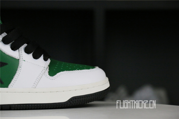 A Bathing Ape Bape SK8 Sta White Green