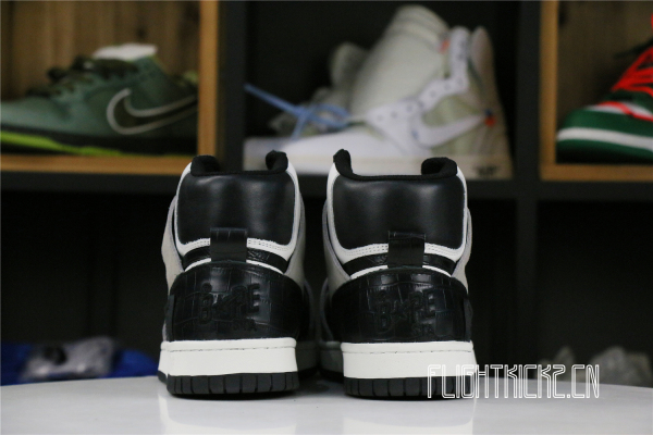 A Bathing Ape Bape Sta 93 Hi Black Light Grey