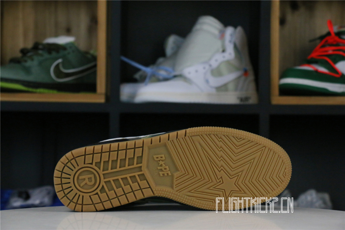 A Bathing Ape Bape SK8 Sta ABC Camo Green