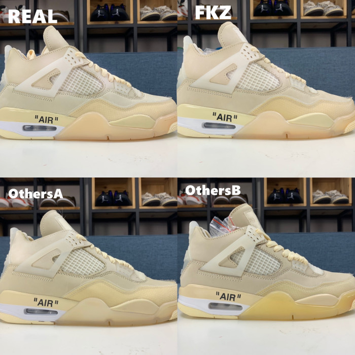 Off White x Air Jordan 4 Sail 2020